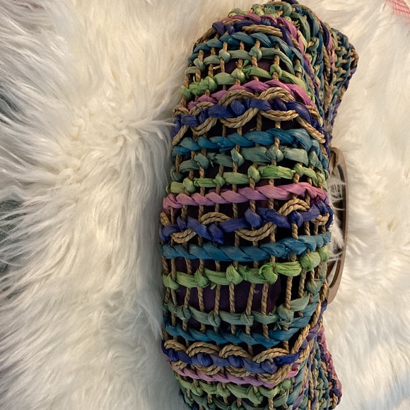 CAPPELLI straworld lg., bright, multicolor purse or tote bag. $29 - Picture 6 of 12